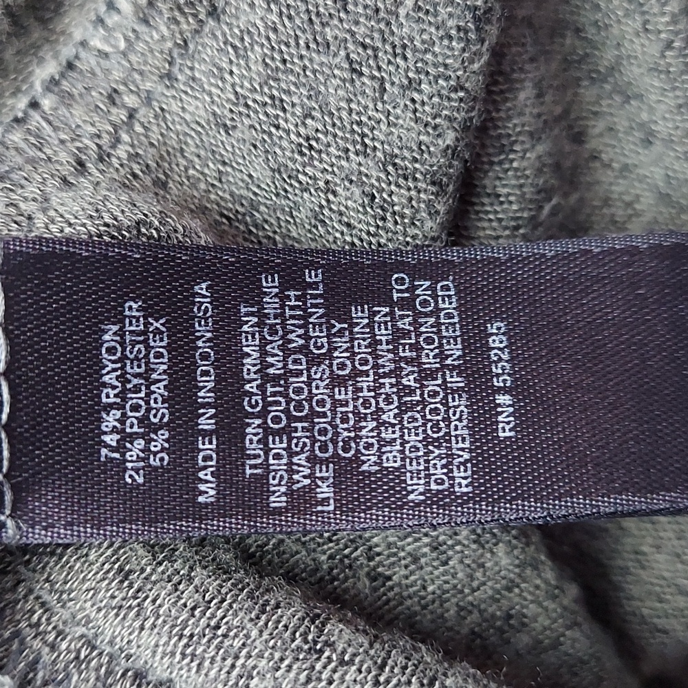 Express Boho V-Neck Long Sleeve Olive and Black Sweater Dress, Size Large, EUC - Picture 5 of 7